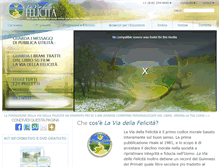 Tablet Screenshot of laviadellafelicita.org